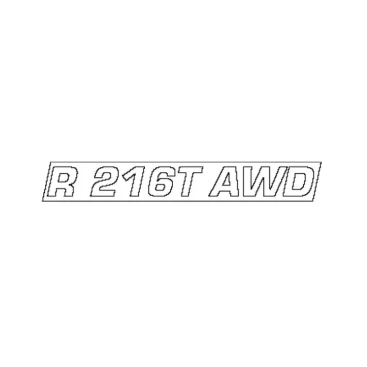 Decal Engine Hood R216T Awd Beställ nu