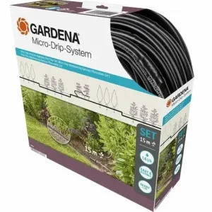 Rabatt Gardena Micro-Drip Startset Växtrader (15m)