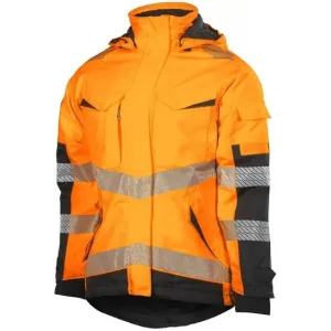 Fynd Sista chansen VINTER DAMJACKA S AMBER FL.ORANGE/SVART KL2