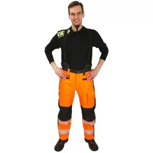 VINTERBYXOR D100 AMETISTI FL.ORANGE/SVART KL1 Snabb leverans Begränsat erbjudande