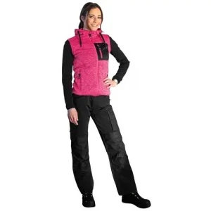 STICKAD FLEECEJACKA S ISABEL DAM PINK/SVART Erbjudande Lägg i varukorgen