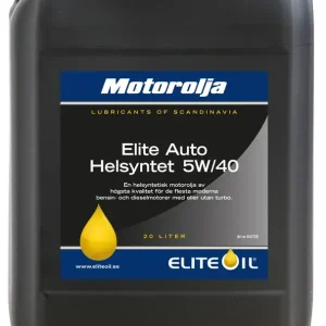 ELITE AUTO SYNTET 5W/40 20 LITER Bästa pris Populär